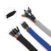 HDNSAUD Cable Sleeve 1M 2 4 6 8 10 12 14 16 18 20 25 30mm Tight High Density Braided Expandable Sleeve Wire Wrap Insulated Nylon Protector Sheath(D,30mm x 1meter) view 3