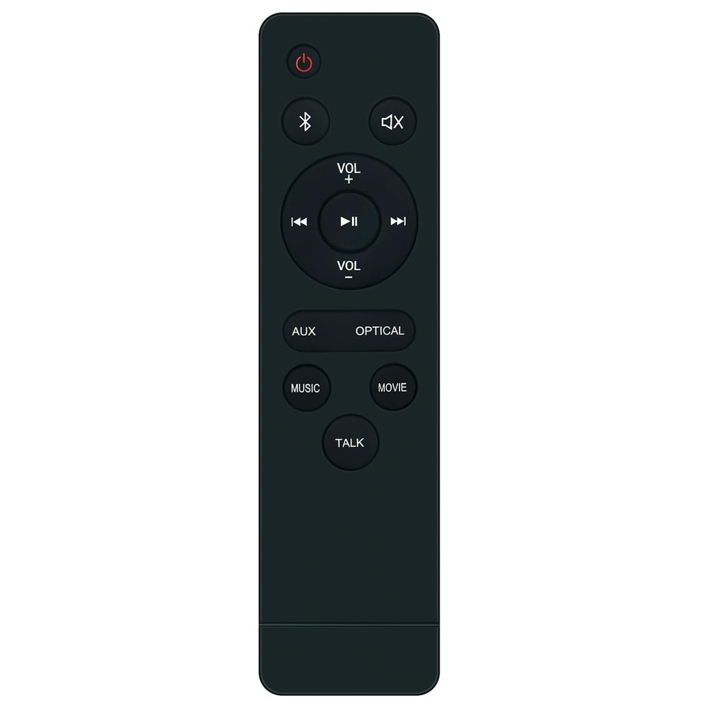 100015716 Replace Sound Bar Remote Control Compatible with Onn 100015716 36" 2.1 Channel Soundbar Speaker System