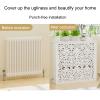 Modern Radiator cover, Radiator Decoration, Heater Heating Side Stand Cabinet, Hide Cluttered Pipes, Heat Cover Shelf for Household Living Room, Easy to install(100*70*15cm/39.4*27.6*5.9in) view 3
