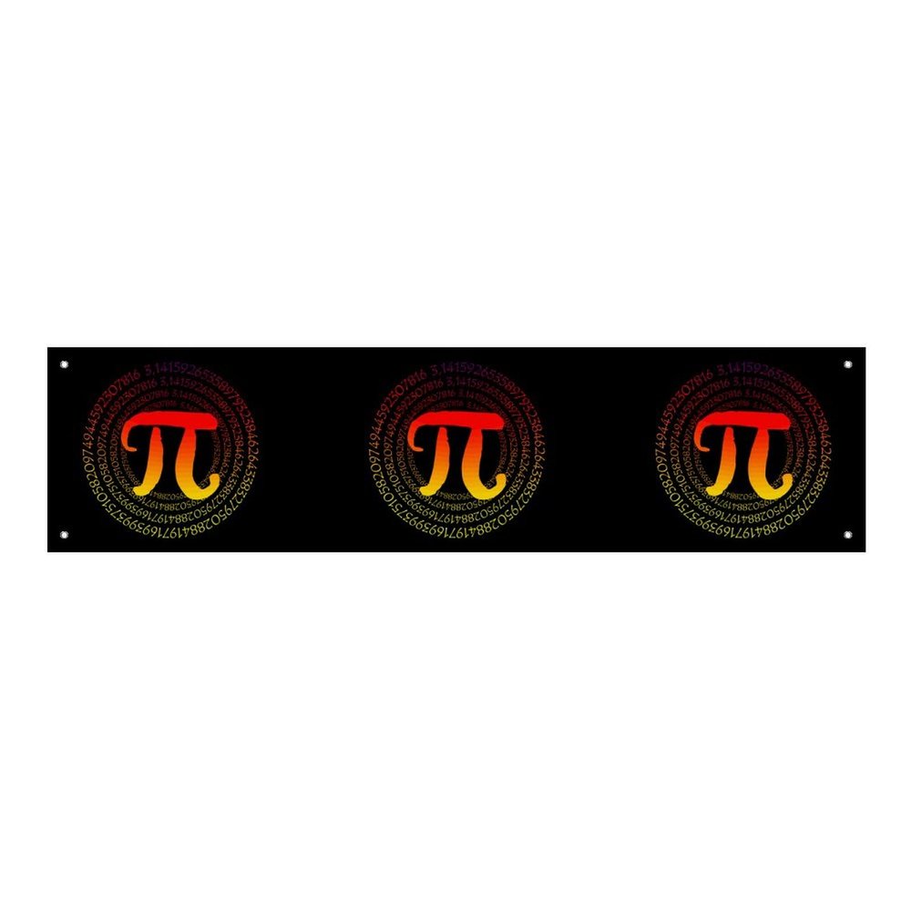 Funny Mathematical Happy Pi Day Banner Backdrop Large Banner Decorations Yard Signs Indoor Outdoor Party Decorations 120x30cm
