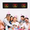 Funny Mathematical Happy Pi Day Banner Backdrop Large Banner Decorations Yard Signs Indoor Outdoor Party Decorations 120x30cm view 3
