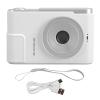 WOOXGEHM Digital Camera, 48MP 4K 16x Digital Zoom 2.4 Inch Screen Compact Camera, Auto Light Sensitivity, Electronic Anti Shake Digital Camera for Kids Students Vlog (White) view 1