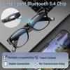BLESSOURCE Smart Glasses, Bluetooth Audio Glasses for Women and Man, Built-in Open-Ear Dual Stereo Mic & Speakers, Sunglasses with Blue Light Filter & UV Pretection Polarized Lenses, E13-C view 3