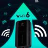 4G WiFi6 LTE Mobile Hotspot, 4G Router with Sim Card Slot, International Coverage Modem, Portable Internet Devices for Travel, 10 Users, 300Mbps Speed view 2