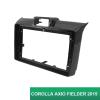 9 Inches Car Stereo Dash Radio Fascia Kit Installation Trim Panel Frame Double Compatible with TOYOTA COROLLA AXIO FIELDER 2015 DVD Frame(Frame) view 2