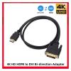 ACGTUY HDMI-Compatible to DVI Cable Male 24+1 DVI-D Male Adapter Gold Plated 4K Compatible with The HDTV DVD LCD Projector Play-Station 4 PS-4/3 TV Box(2m) view 2
