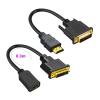 ACGTUY 1080P HD Port to DVI Adapter Cord Bi-Directional DVI-D 24+1/24+5 to HD Cable Compatible Compatible with The X-Box PS-4/3 PC Graphics Card Monitor(HD M DVI24-1 M) view 2