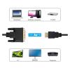 ACGTUY 1080P HD Port to DVI Adapter Cord Bi-Directional DVI-D 24+1/24+5 to HD Cable Compatible Compatible with The X-Box PS-4/3 PC Graphics Card Monitor(HD M DVI24-1 M) view 4