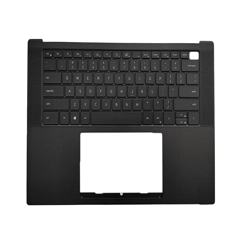 Bayjebu Parts for Dell XPS 9510 15.6" Plamrest Keyboard Bezel US-English Backlit Black 05Y9T0
