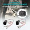 NuIth 5"x7" / 6x8 to 6.5 Door Speaker Spacer Bracket W/Wire for 1999-2014 Ford/Lincoln/Mazda + 6.5 Inch Car Audio Speaker Hollow Subwoofer Grill view 4