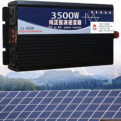 Auto Pure Sine Wave Inverter 3500W 4000W 5000W Voltage Converter DC 12V 24V 48V 60V 72V to AC 110V220V230V240V Inverter Voltage Converter Car Power Inverters Transformer with Socket (60Vto220V,3500W)