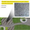 Concrete Stamps - Stone Tile Texture Mat, Slate Floor Imprint Mold for Outdoor Decorative Landscaping, Rocks Textures Stone Forms view 2