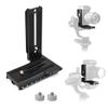 Akeipho Vertical Mount L Bracket for Zhiyun Weebill-S Crane 2/3S DJI Ronin-S, Quick Release L Vertical Plate with Counterweights for Zhiyun Gimbal Stabilizer view 1