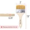Bates- Chip Paint Brushes for Painting, 3 Inch, 96 Pack, Wood Handle, Natural Bristle Paint Brush view 4