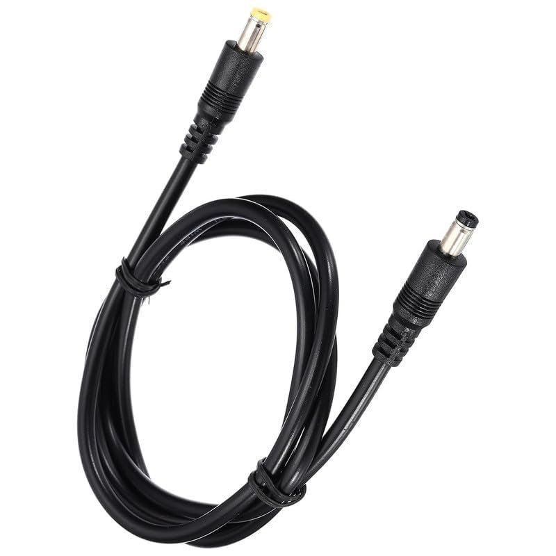 4.97Ft / 1.5m 2.1mmX5.5mm 12V DC Power Extension Cable, Surveillance Camera Power Cable 12V, Male to Male Adapter Plug Cable 12V for Security Camera, DVR Standalone LED Strip, CCTV IP Surveillance