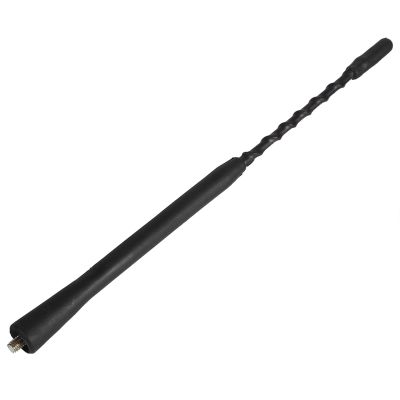 Car Antenna, Radio Aerial Roof Mast Whip with ABS Material for Signal Reception and Weather, for AM FM Radio, Universal Car Auto Screw On Base Plug and Play (22.86cm / 9in)