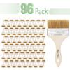 Bates- Chip Brushes, 4 Inch, 96 Pack, 4 Inch Paint Brushes with Ergonomic Wooden Handle, Natural Bristle view 2