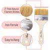 Bates- Chip Paint Brushes for Painting, 3 Inch, 36 Pack, Wood Handle, Natural Bristle Paint Brush view 3