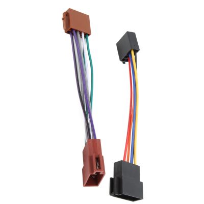 AKLOSIPY 16 Pin ISO R Wire Connector M to Fem A Plug W Harn A for Car Radio ISO R Harn Connector Adapter