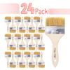 Bates- Chip Brushes 3 Inch, 24 Pack, 3 Inch Paint Brushes with Ergonomic Wooden Handle, Natural Bristle view 2