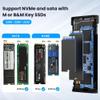 CY Type-C USB3.2 USB4 20Gbps to M-Key M.2 NGFF NVME SATA SSD PCBA Enclosure 2280/2242/2260mm RTL9220 view 2