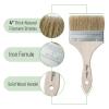 Bates- Chip Brushes, 4 Inch, 36 Pack, 4 Inch Paint Brushes with Ergonomic Wooden Handle, Natural Bristle view 4
