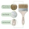 Bates- Chip Paint Brushes for Painting, 4 Inch, 48 Pack, Wood Handle, Natural Bristle Paint Brush view 3