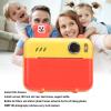 Instant Print Digital Camera, 1080P 8MP Digital Camera with 2.4inch Screen, 1000mAh Battery, Multifunctional Thermal Camera (Yellow) view 2
