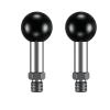 YIMINGYINUO 1'' Ball Mount with M8 x 1.25mm Threaded Post Compatible with RAM Mounts B Size 1 Inch Portale Screw Ball Head for Bike, Motorcycle,Rearview Mirror (Black2, M8) view 1