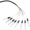 Rockville SQ812 8 Channel 12 Foot 1/42/4" TRS Snake Cable, Oxygen-Free Copper, Dual Shielding, Color-Coded, for Studio and Live Sound view 3