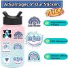 100PCS Suicide Awareness Stickers Suicide Prevention Stickers for Depressed Person, Icicrim Waterproof Vinyl Stickers for Water Bottles Laptop Luggage Journaling Scrapbook view 3
