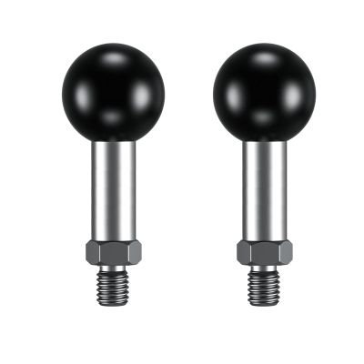 YIMINGYINUO 1'' Ball Mount with 1/4"-20 Threaded Post Compatible with RAM Mounts B Size 1 Inch Portable Screw Ball Head for Bike, Motorcycle,Rearview Mirror (Black2, 1/4-20)