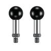 YIMINGYINUO 1'' Ball Mount with 1/4"-20 Threaded Post Compatible with RAM Mounts B Size 1 Inch Portable Screw Ball Head for Bike, Motorcycle,Rearview Mirror (Black2, 1/4-20) view 1
