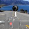 YIMINGYINUO 1'' Ball Mount with 1/4"-20 Threaded Post Compatible with RAM Mounts B Size 1 Inch Portable Screw Ball Head for Bike, Motorcycle,Rearview Mirror (Black2, 1/4-20) view 2