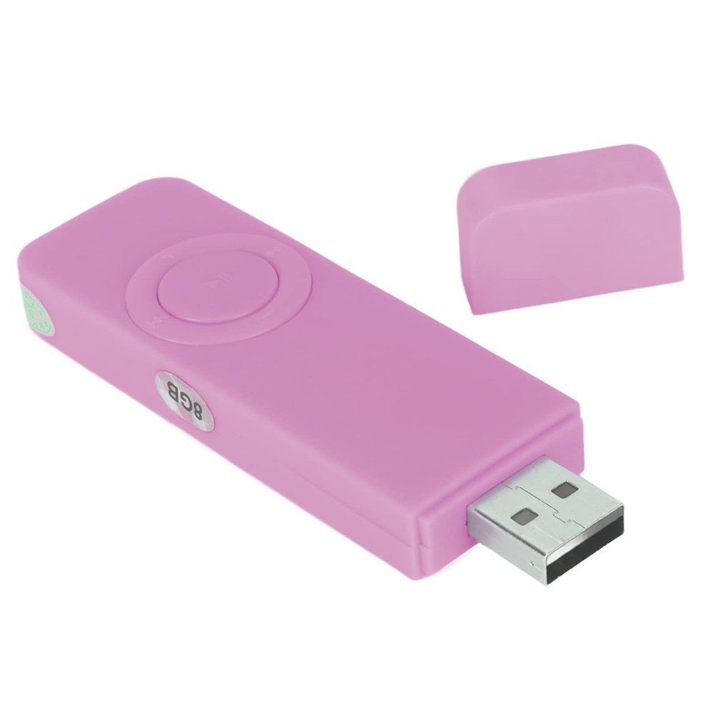 MP3 Player,USB Flash Drive Type MP3 Player,8GB Memory 64GB Expandable Support OTG HiFi Lossless Sound (Roseate)