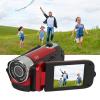 1080P 16MP Digital Camera 2.4 Inch Rotatable Screen Camcorder 16X Zoom HD Video der with Fill Light for Photography Travel Wedding (Red) view 4
