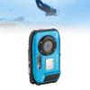 48MP Underwater Camera, 5m Camera, with 2.4 Inch Color Screen, Intelligent Face Recognition, 16X Digital Zoom, for Snorkeling, Diving (Blue) view 2