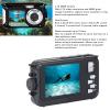 Wisoqu 2.7K 48MP Underwater Camera, 10FT Camera with 2.8 Inch Rear Screen and 1.8 Inch Front Screen, Smart Face Detection, 16X Digital Zoom view 2