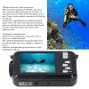 Wisoqu 2.7K 48MP Underwater Camera, 10FT Camera with 2.8 Inch Rear Screen and 1.8 Inch Front Screen, Smart Face Detection, 16X Digital Zoom view 3