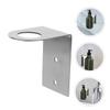 UTHCLO 2pcs Stainless Steel Wall-Mounted Soap Dispenser Holder Nodrill Adhesive Shampoo Lotion Bottle Bracket view 2