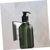 UTHCLO 2pcs Stainless Steel Wall-Mounted Soap Dispenser Holder Nodrill Adhesive Shampoo Lotion Bottle Bracket view 3