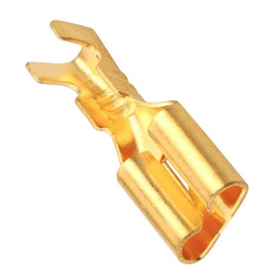 100pcs/Lot 4.8 Series Insulated Terminal Thickness 0.5 Male Insert Brass connectors car terminals DJ621-E4.8A 0.2-0.75mm2