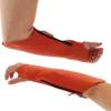 Arm Chaps Extended Elbow Leather Arm Guard - Arm Sleeve Protectors for Thin Skin and Bruising, Scratches & Cuts - Protective Arm Sleeve for Any Age- Left & Right Form-Fitting - Orange(1Pair/Medium). view 1