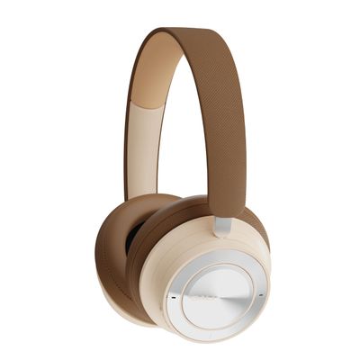 DALI IO-8 Over-The-Ear Wireless/Wired Hi-Fi Headphones with ANC, Bluetooth AptX & Patented SMC Driver Technology, 35 Hours Battery Life (Caramel White)