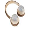 DALI IO-8 Over-The-Ear Wireless/Wired Hi-Fi Headphones with ANC, Bluetooth AptX & Patented SMC Driver Technology, 35 Hours Battery Life (Caramel White) view 2