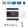 Cable Matters Dual 4K 60Hz USB C KVM Switch for 2 Computers 2 Monitors (Not Work with Desktop PCs or Chromebooks) with RF Remote Control, HDMI, DisplayPort & 4X USB 3.0 Compatible with Thunderbolt 4 view 2
