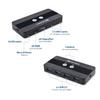 Cable Matters Dual 4K 60Hz USB C KVM Switch for 2 Computers 2 Monitors (Not Work with Desktop PCs or Chromebooks) with RF Remote Control, HDMI, DisplayPort & 4X USB 3.0 Compatible with Thunderbolt 4 view 3