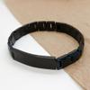 Christmas Tax Examiner Engraved Black Metal Bracelet for Men, I Never Asked to be The World's Best Tax Examiner but here I am Killing it! Adjustable Tax Examiner Birthday Graduation Wristband view 2