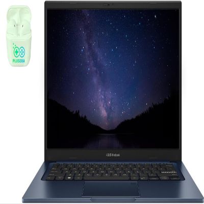 ASUS 14" FHD Vivobook Business & Student Laptop Computer, Windows 11, Camera Privacy Shutter, PLUSERA Earphones (Intel Core i3, 12GB RAM | 256GB SSD)