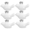 Angoily 6pcs Ceramic Drawer Knobs Modern Pull Handles for Cabinets Dressers and Cupboards Stylish and Sturdy Door Hardware Easy to Install Versatile Design for Home Decor view 1